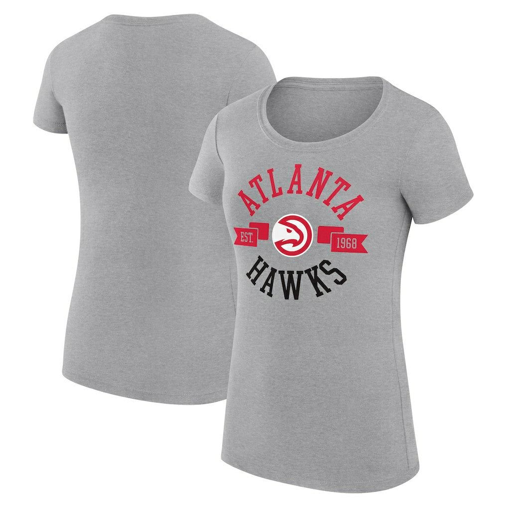NBA Atlanta Hawks G-III 4Her by Carl Banks Women's Super-Slim Fit Lightweight Large City Logo T-Shirt