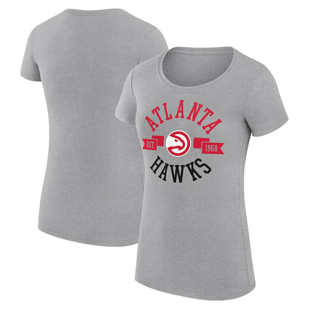 NBA Atlanta Hawks G-III 4Her by Carl Banks Women's Super-Slim Fit Lightweight Large City Logo T-Shirt