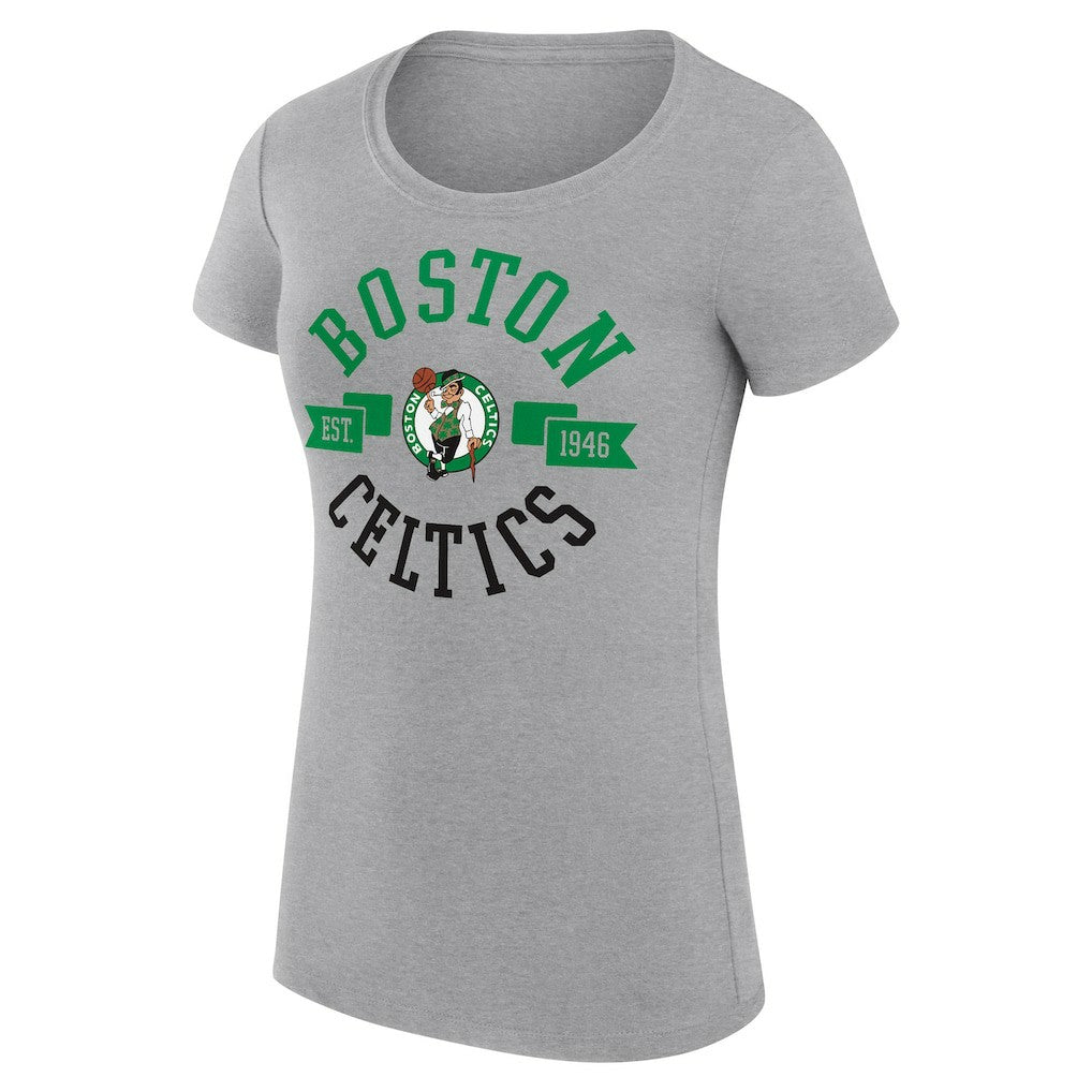 NBA Boston Celtics G-III 4Her by Carl Banks Women's Super-Slim Fit Lightweight Large City Logo T-Shirt