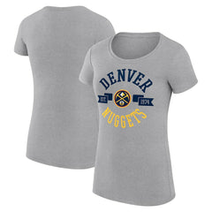 NBA Denver Nuggets G-III 4Her by Carl Banks Women's Super-Slim Fit Lightweight Large City Logo T-Shirt sale