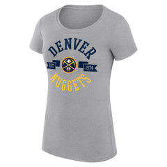 NBA Denver Nuggets G-III 4Her by Carl Banks Women's Super-Slim Fit Lightweight Large City Logo T-Shirt sale