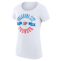 NBA Oklahoma City Thunder G-III 4Her by Carl Banks Women's Super-Slim Fit Lightweight Large City Logo T-Shirt