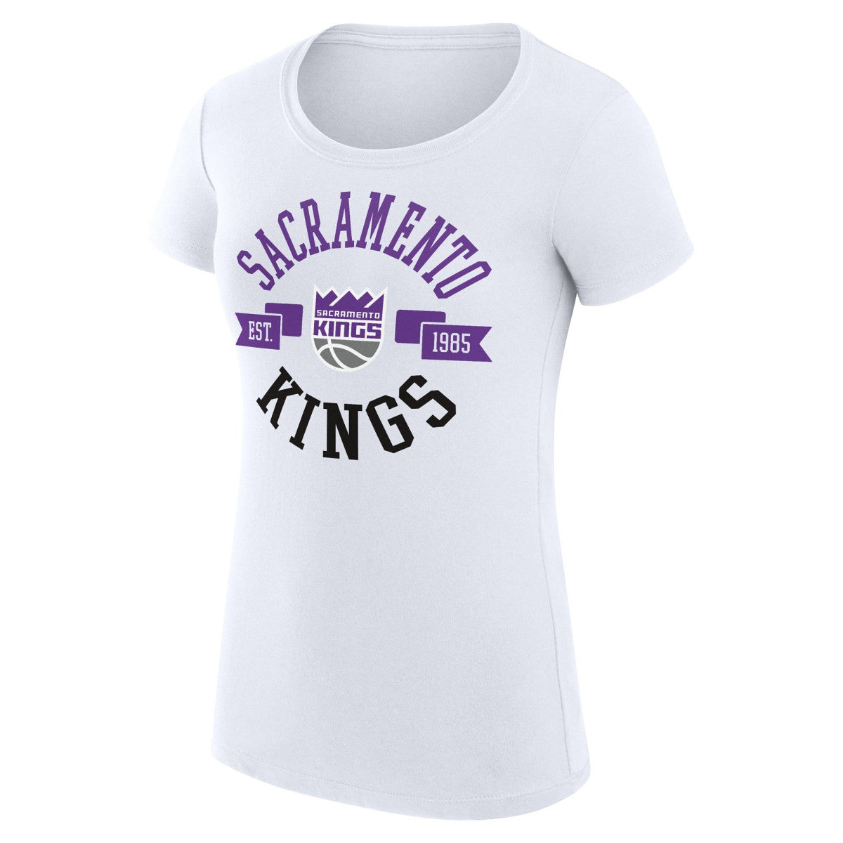 NBA Sacramento Kings G-III 4Her by Carl Banks Women's Super-Slim Fit Lightweight Large City Logo T-Shirt