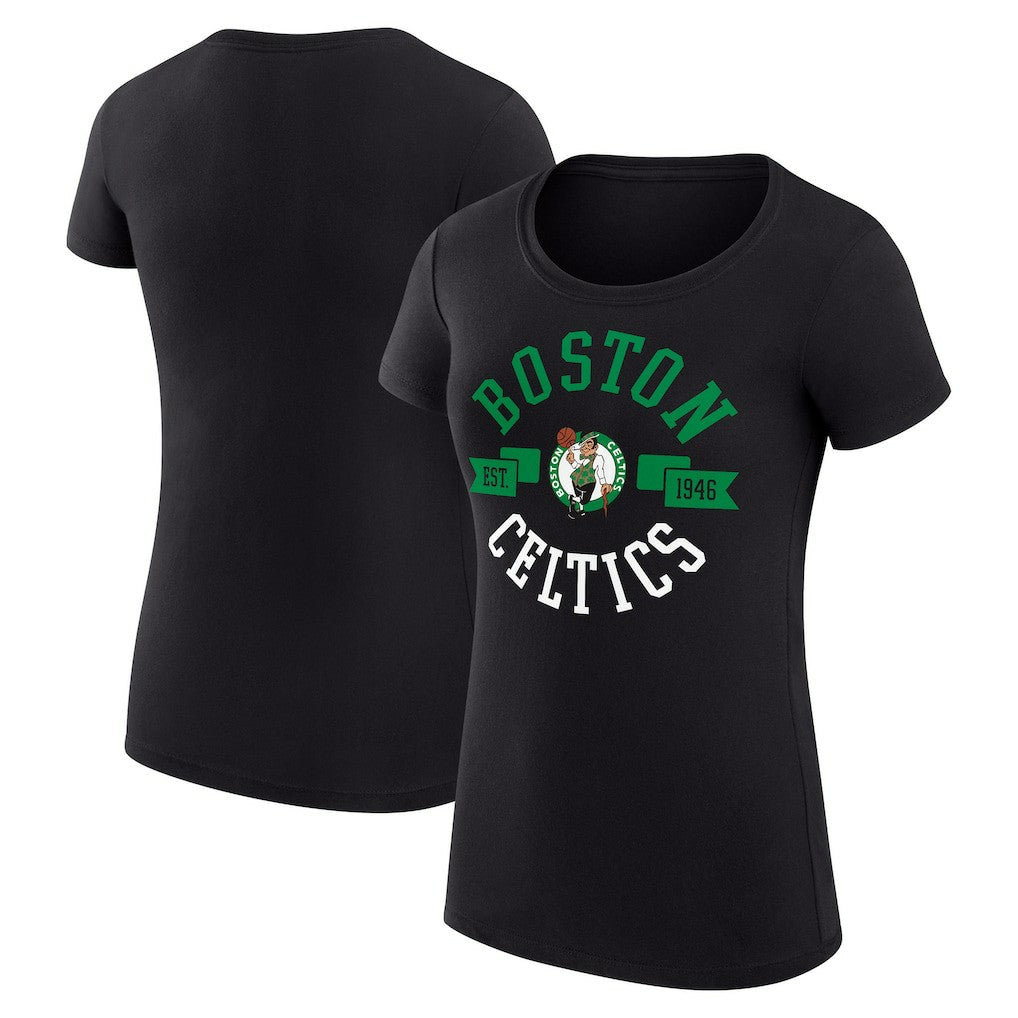 NBA Boston Celtics G-III 4Her by Carl Banks Women's Super-Slim Fit Lightweight Large City Logo T-Shirt