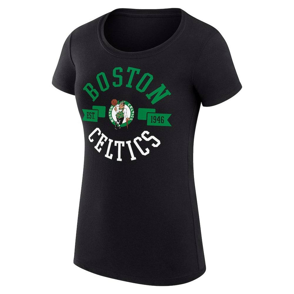 NBA Boston Celtics G-III 4Her by Carl Banks Women's Super-Slim Fit Lightweight Large City Logo T-Shirt