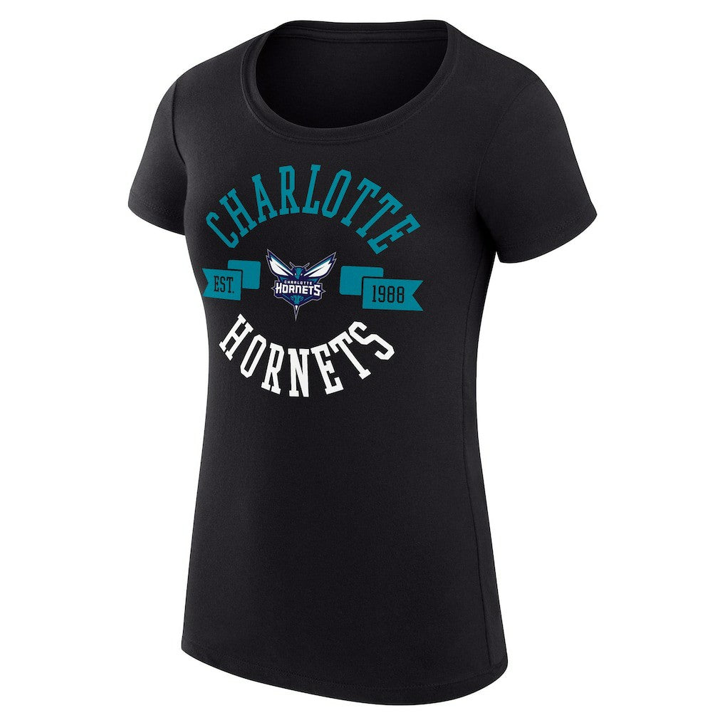 NBA Charlotte Hornets G-III 4Her by Carl Banks Women's Super-Slim Fit Lightweight Large City Logo T-Shirt