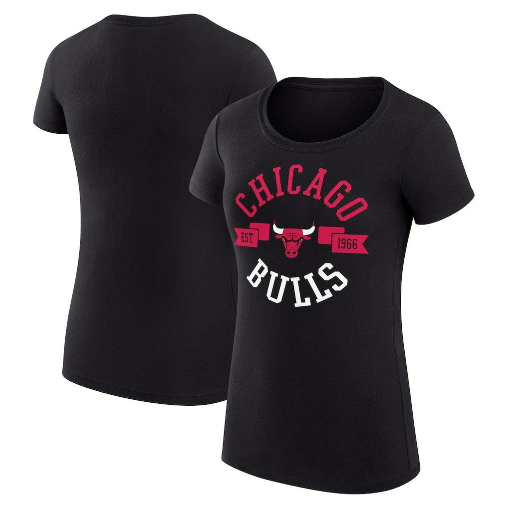 NBA Chicago Bulls G-III 4Her by Carl Banks Women's Super-Slim Fit Lightweight Large City Logo T-Shirt sale