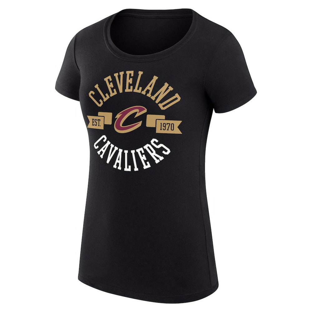 NBA Cleveland Cavaliers G-III 4Her by Carl Banks Women's Super-Slim Fit Lightweight Large City Logo T-Shirt sale