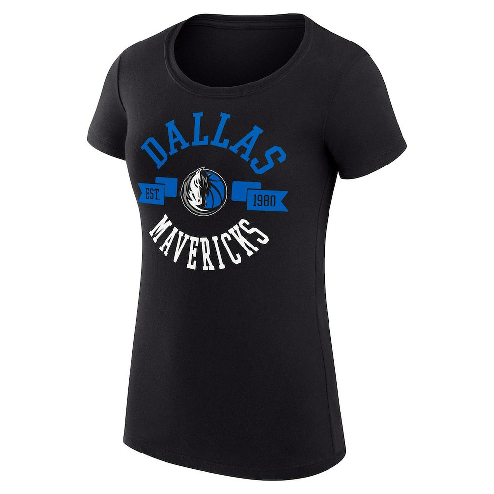 NBA Dallas Mavericks G-III 4Her by Carl Banks Women's Super-Slim Fit Lightweight Large City Logo T-Shirt sale