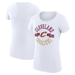 NBA Cleveland Cavaliers G-III 4Her by Carl Banks Women's Super-Slim Fit Lightweight Large City Logo T-Shirt
