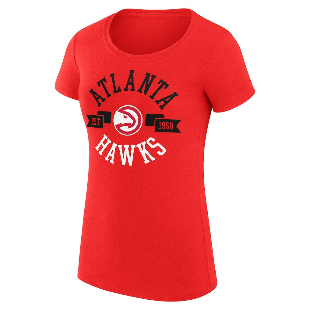 NBA Atlanta Hawks G-III 4Her by Carl Banks Women's Super-Slim Fit Lightweight Large City Logo T-Shirt