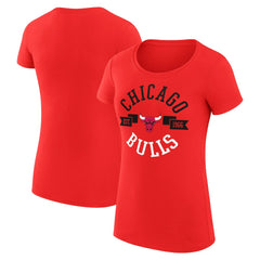 NBA Chicago Bulls G-III 4Her by Carl Banks Women's Super-Slim Fit Lightweight Large City Logo T-Shirt sale
