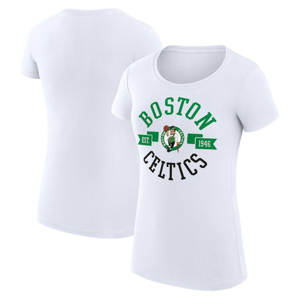 NBA Boston Celtics G-III 4Her by Carl Banks Women's Super-Slim Fit Lightweight Large City Logo T-Shirt