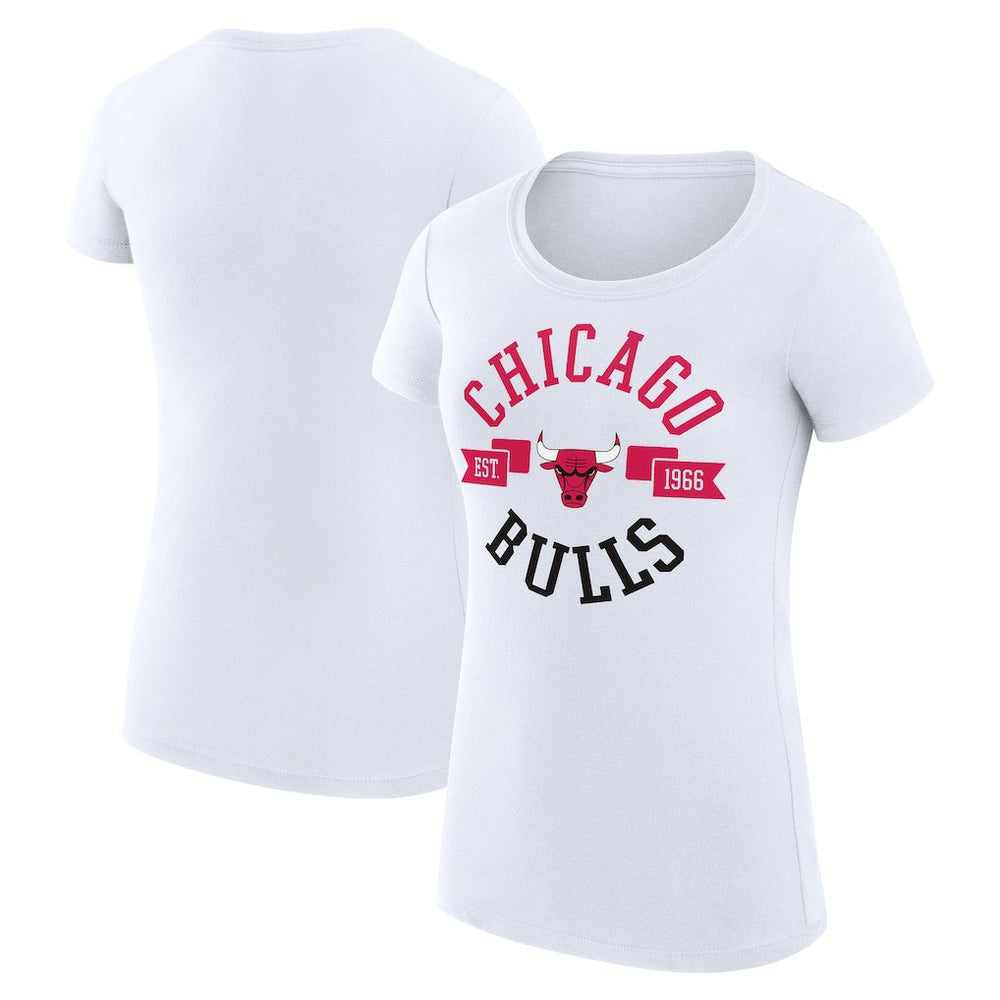 NBA Chicago Bulls G-III 4Her by Carl Banks Women's Super-Slim Fit Lightweight Large City Logo T-Shirt sale