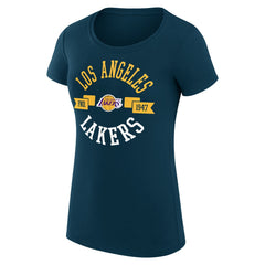 NBA Los Angeles Lakers G-III 4Her by Carl Banks Women's Super-Slim Fit Lightweight Large City Logo T-Shirt