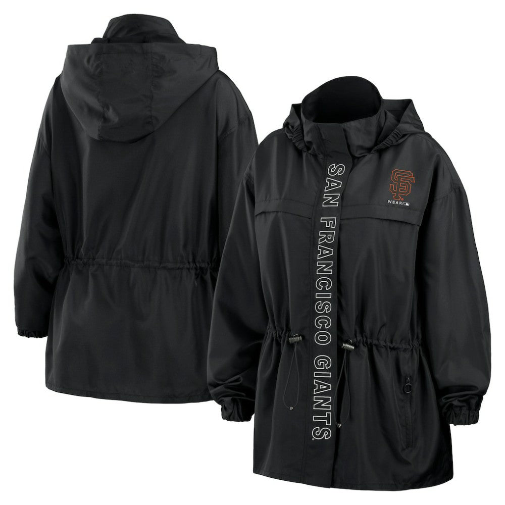MLB San Francisco Giants WEAR by Erin Andrews Women's Full-Zip Windbreaker Hoodie Jacket