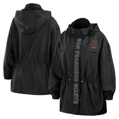 MLB San Francisco Giants WEAR by Erin Andrews Women's Full-Zip Windbreaker Hoodie Jacket