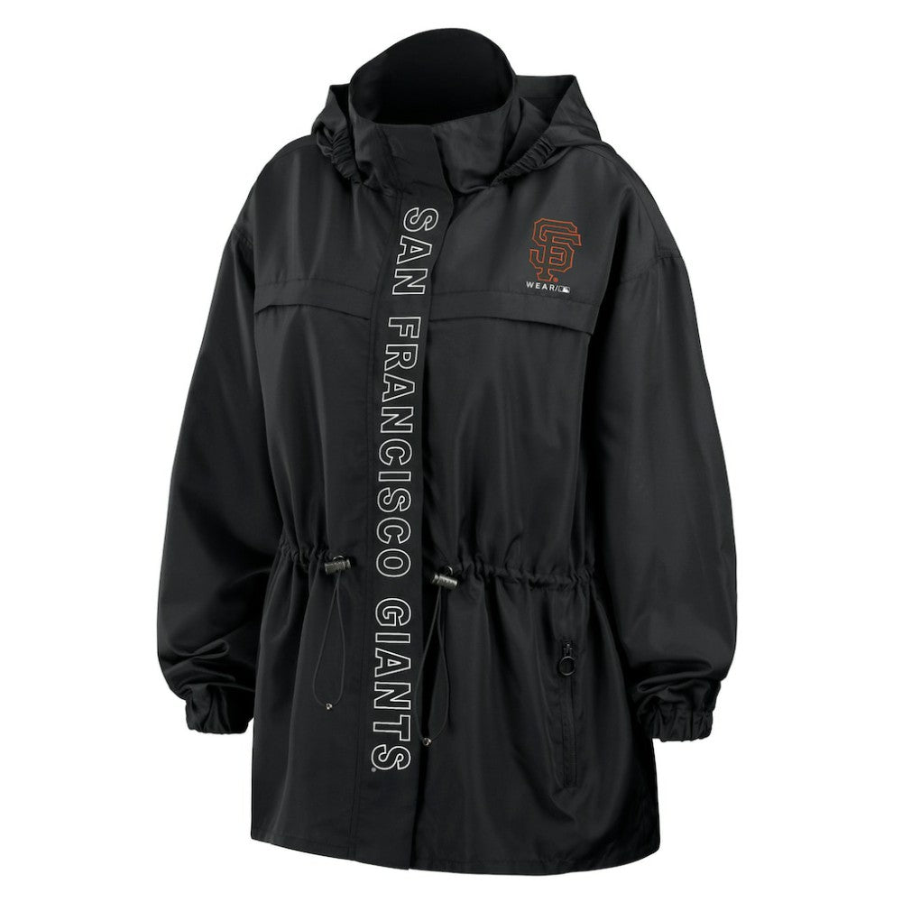 MLB San Francisco Giants WEAR by Erin Andrews Women's Full-Zip Windbreaker Hoodie Jacket