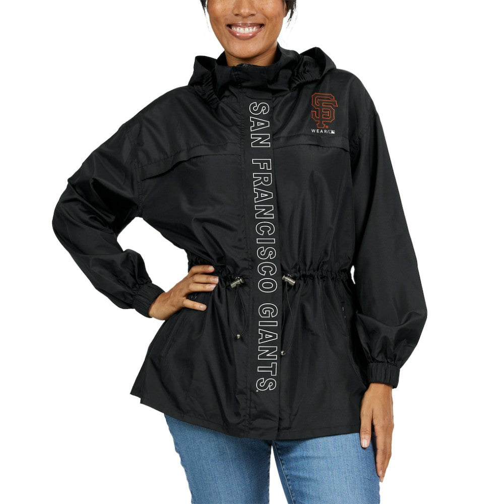 MLB San Francisco Giants WEAR by Erin Andrews Women's Full-Zip Windbreaker Hoodie Jacket