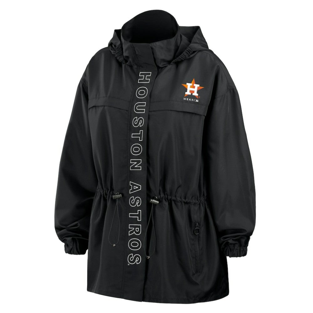 MLB Houston Astros WEAR by Erin Andrews Women's Full-Zip Windbreaker Hoodie Jacket