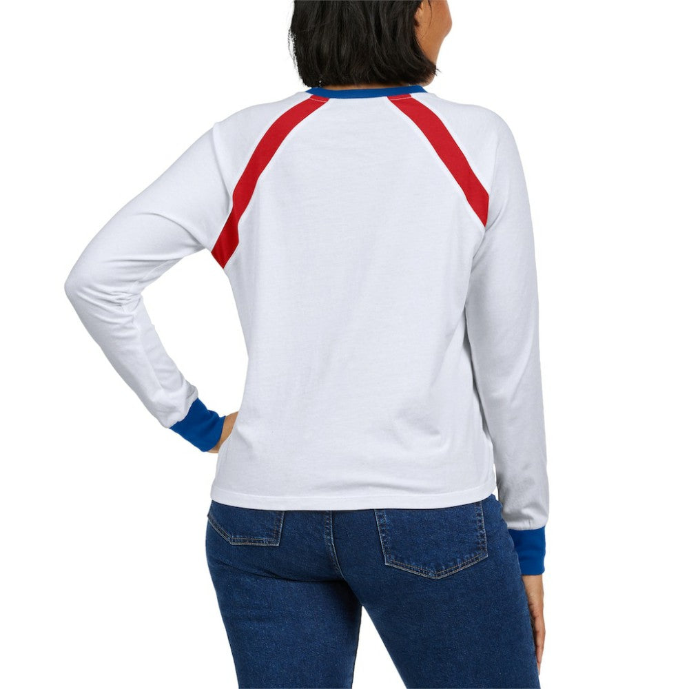 MLB Atlanta Braves WEAR by Erin Andrews Women's Raglan Long Sleeve T-Shirt