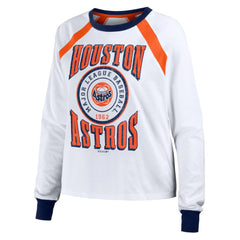 MLB Houston Astros WEAR by Erin Andrews Women's Raglan Long Sleeve T-Shirt