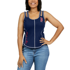 MLB Boston Red Sox WEAR by Erin Andrews Women's Contrast Stitch Tank Top