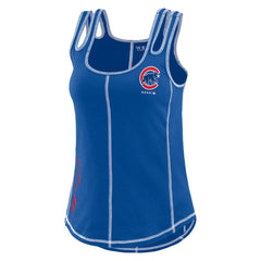 MLB Chicago Cubs WEAR by Erin Andrews Women's Contrast Stitch Tank Top