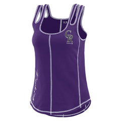 MLB Colorado Rockies WEAR by Erin Andrews Women's Contrast Stitch Tank Top