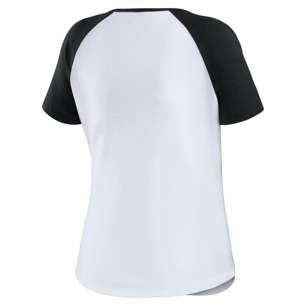 MLB Chicago White Sox WEAR by Erin Andrews Women's Fitted Henley Raglan T-Shirt