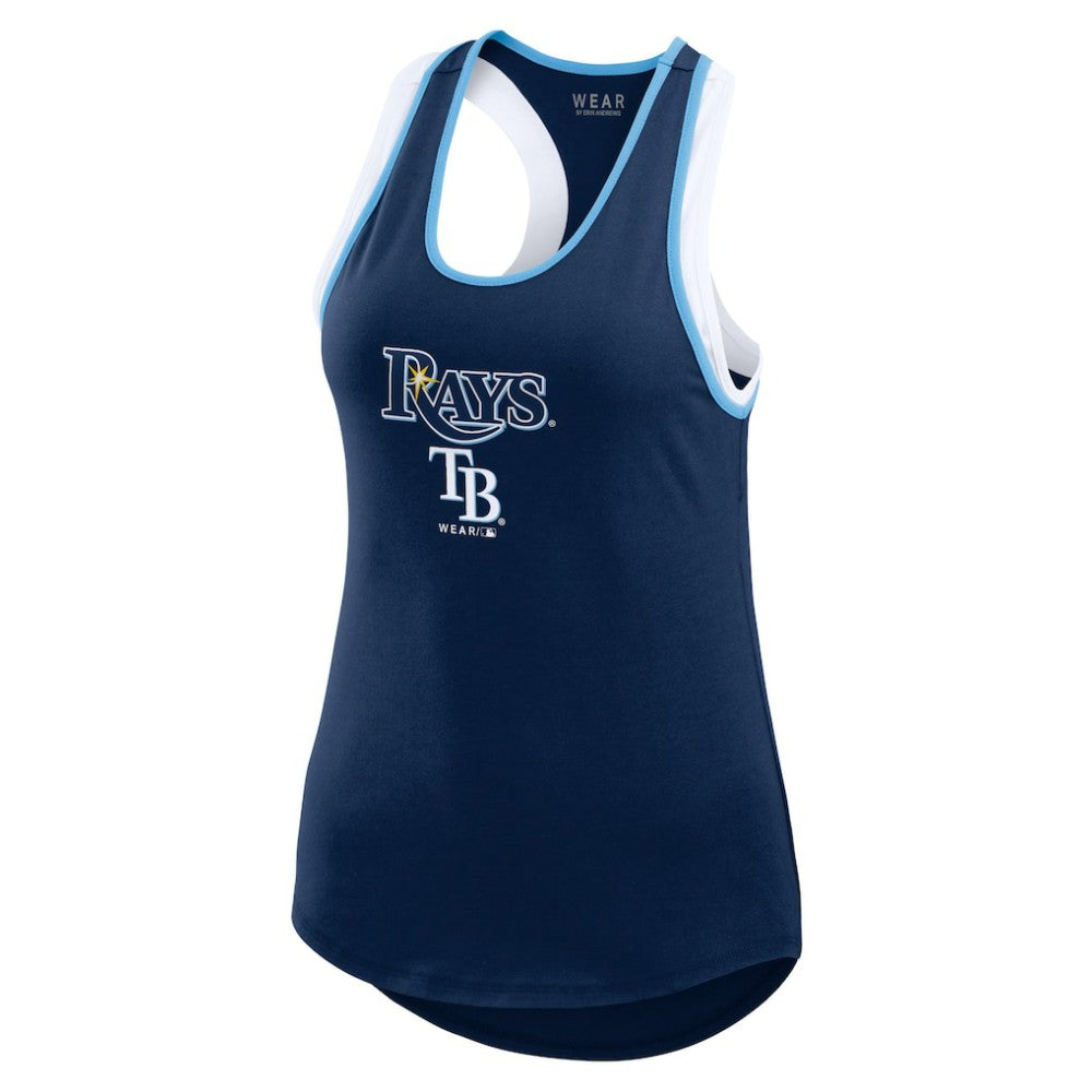 MLB Tampa Bay Rays WEAR by Erin Andrews Women's Colorblock Racerback Tank Top