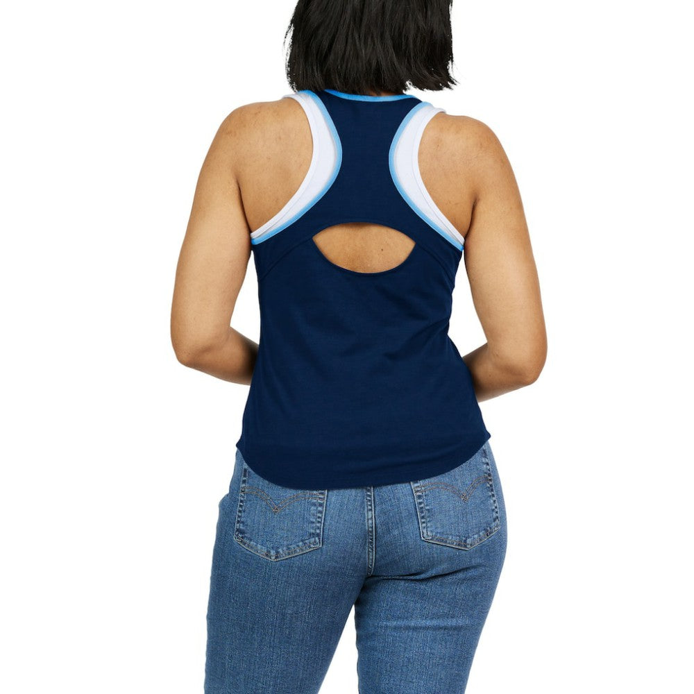 MLB Tampa Bay Rays WEAR by Erin Andrews Women's Colorblock Racerback Tank Top