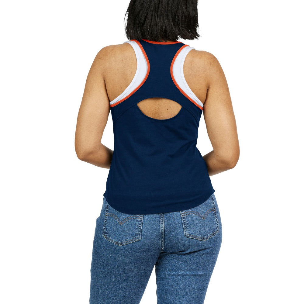 MLB Houston Astros WEAR by Erin Andrews Women's Colorblock Racerback Tank Top