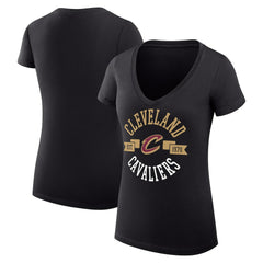 NBA Cleveland Cavaliers G-III 4Her by Carl Banks Women's Super-Slim Fit Lightweight Large City Logo V-Neck T-Shirt sale
