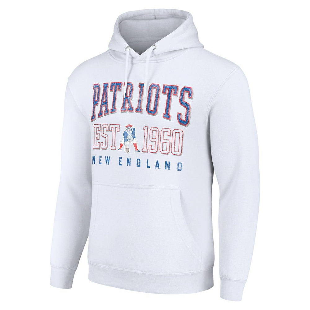 Starter Unisex Throwback Logo Pullover Hoodie - New England Patriots
