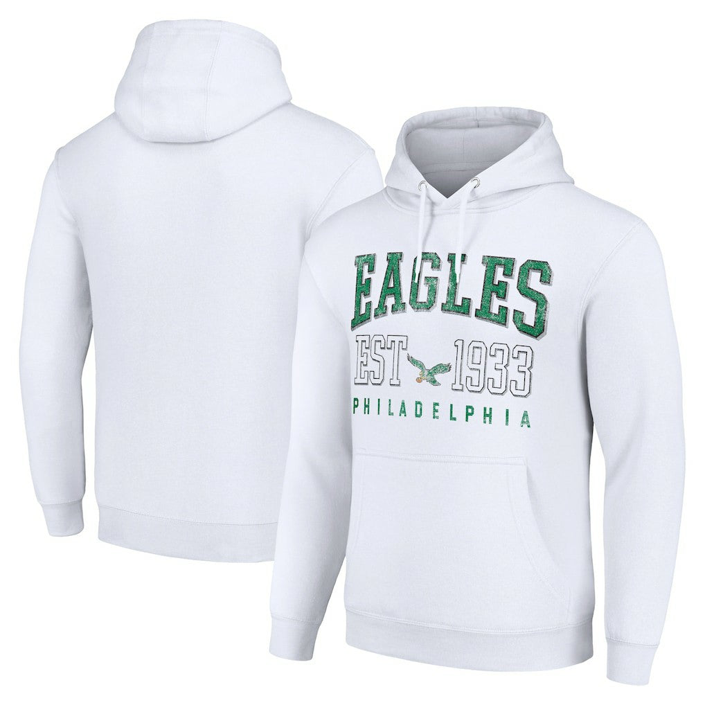 Starter Unisex Throwback Logo Pullover Hoodie - Philadelphia Eagles