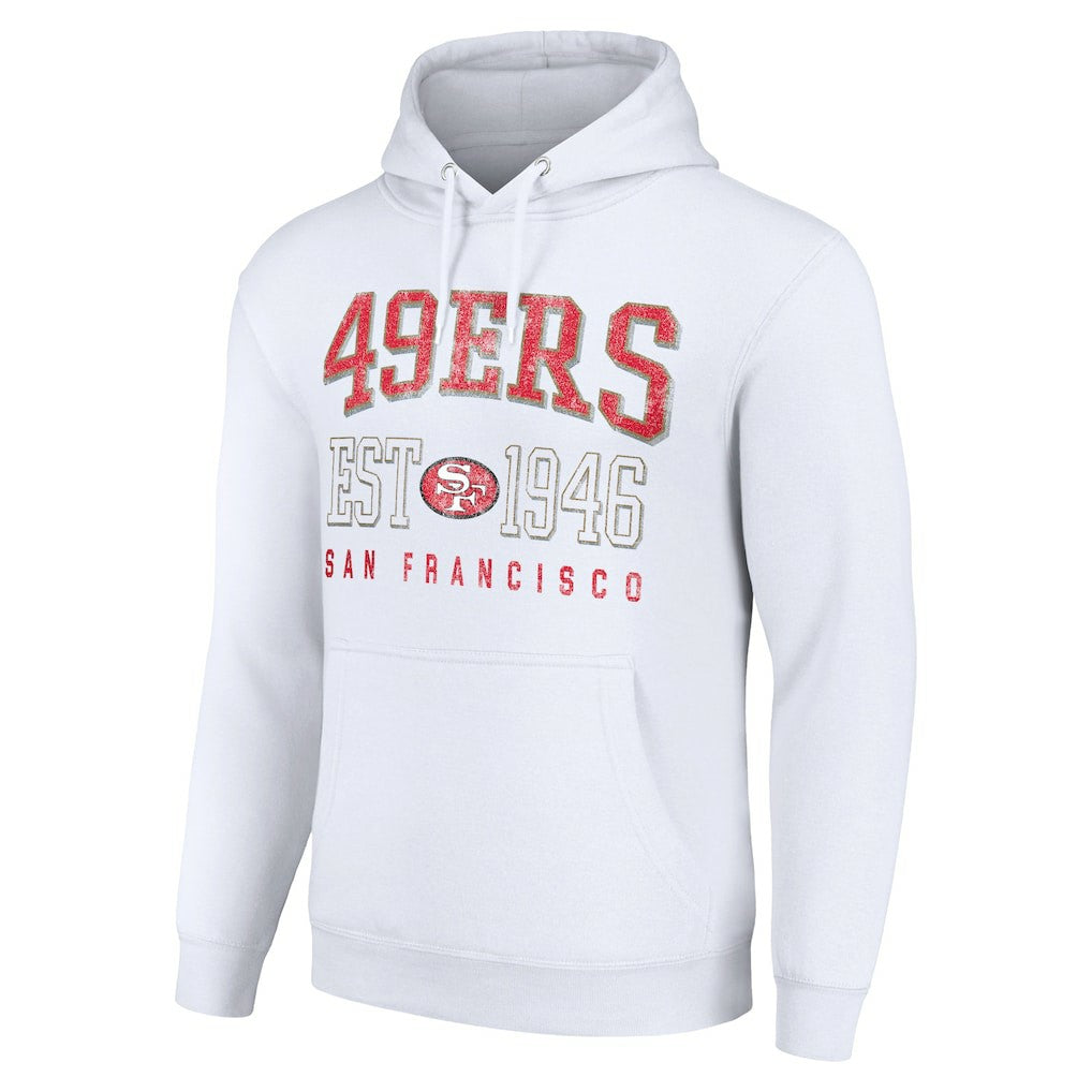 Starter Unisex Throwback Logo Pullover Hoodie - San Francisco 49ers