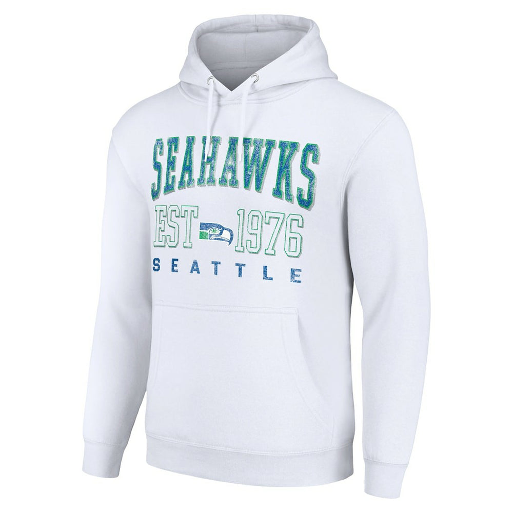 Starter Unisex Throwback Logo Pullover Hoodie - Seattle Seahawks