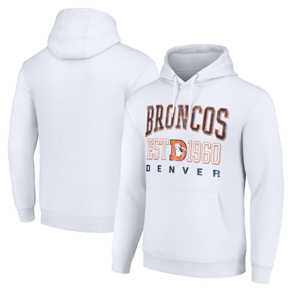 Starter Unisex Throwback Logo Pullover Hoodie - Denver Broncos