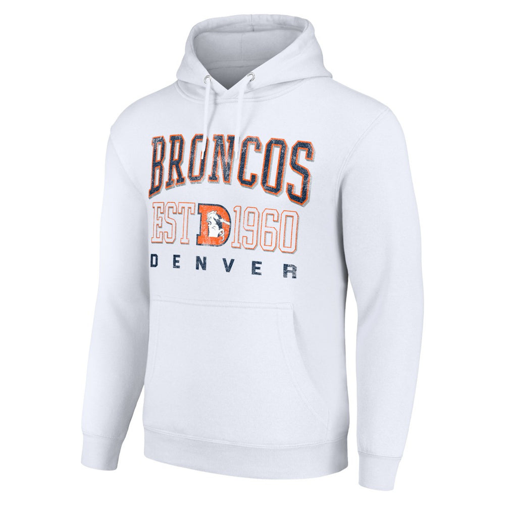 Starter Unisex Throwback Logo Pullover Hoodie - Denver Broncos