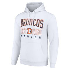 Starter Unisex Throwback Logo Pullover Hoodie - Denver Broncos