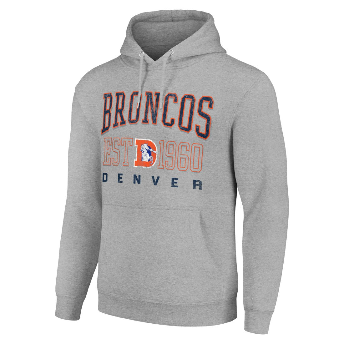 Starter Unisex Throwback Logo Pullover Hoodie - Denver Broncos