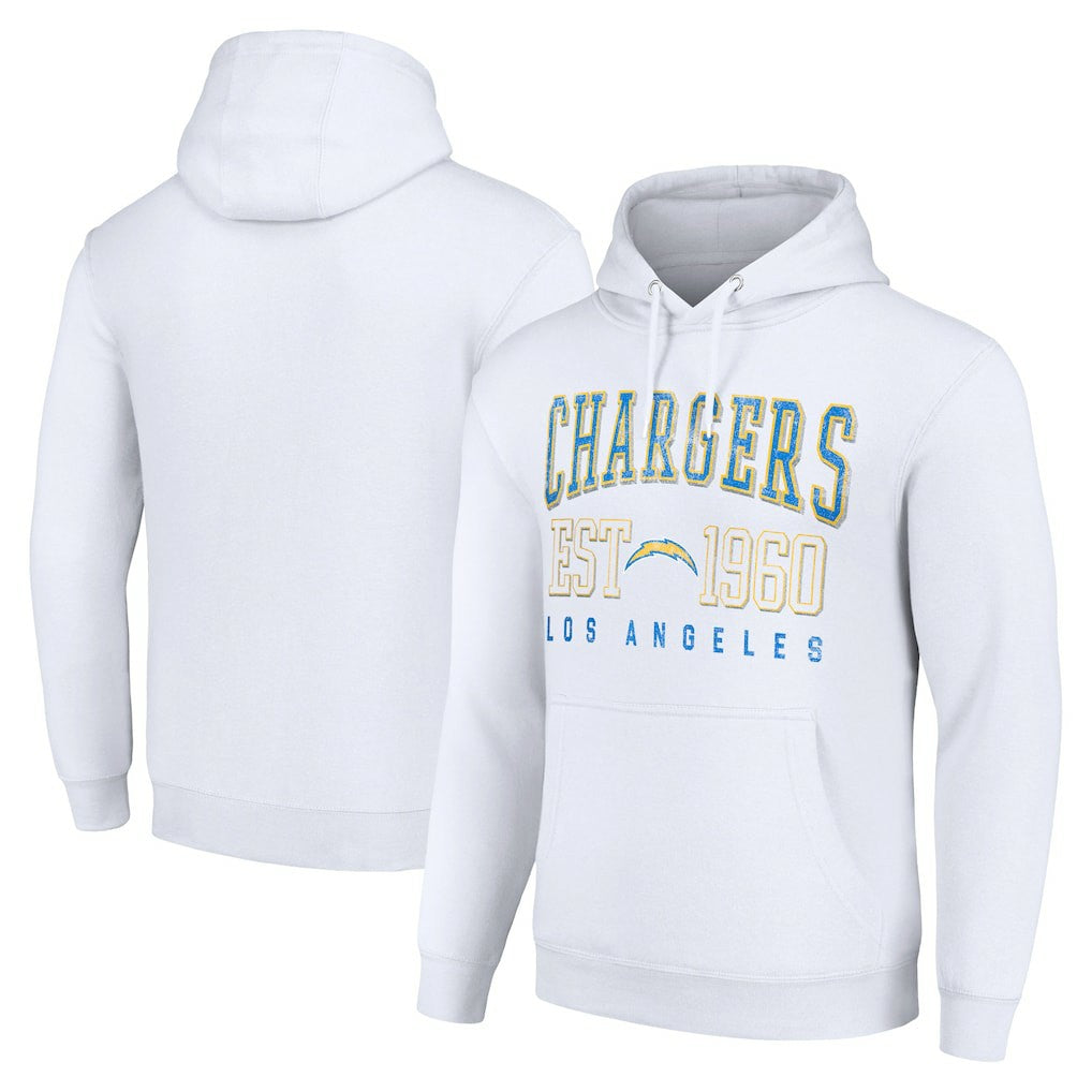 Starter Unisex Throwback Logo Pullover Hoodie - Los Angeles Chargers