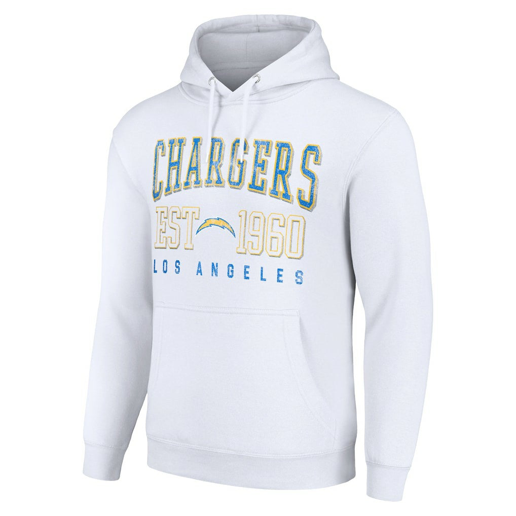 Starter Unisex Throwback Logo Pullover Hoodie - Los Angeles Chargers