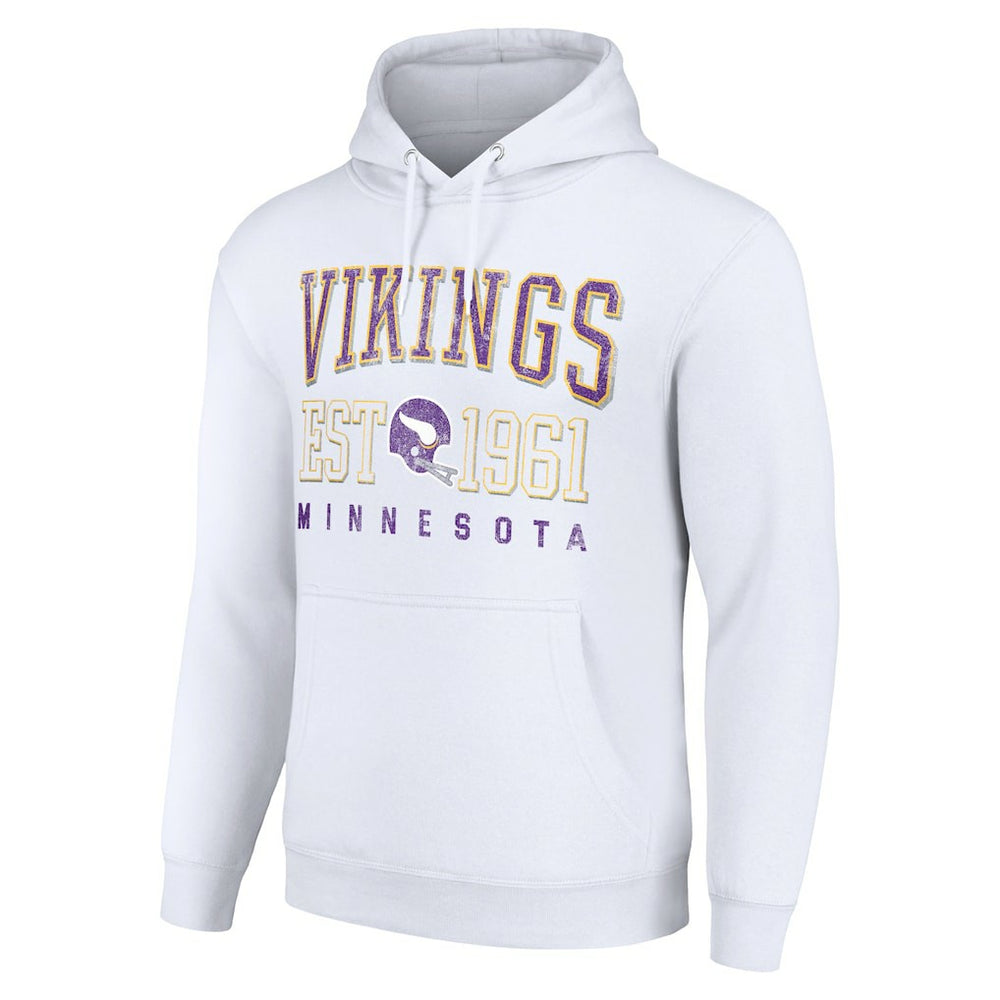 Starter Unisex Throwback Logo Pullover Hoodie - Minnesota Vikings