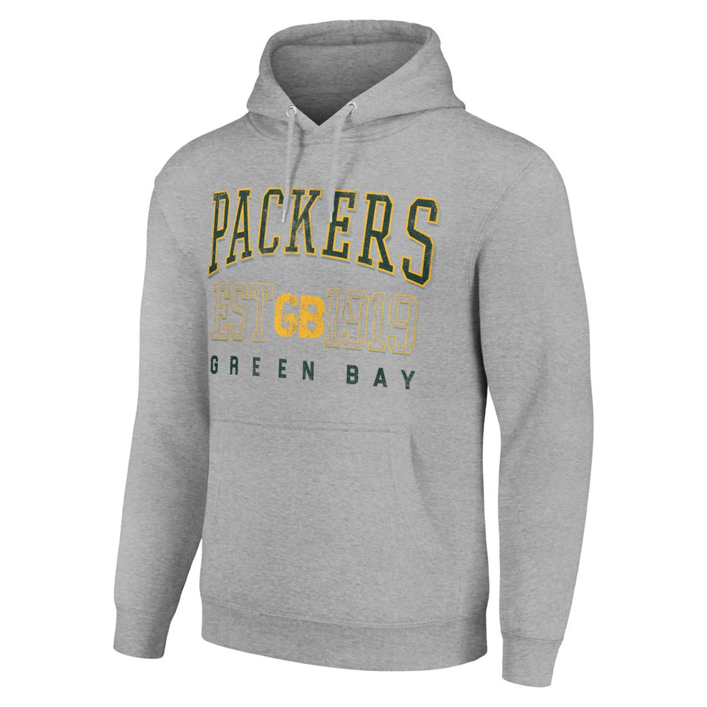 Starter Unisex Throwback Logo Pullover Hoodie - Green Bay Packers