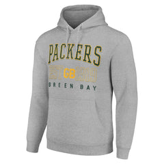 Starter Unisex Throwback Logo Pullover Hoodie - Green Bay Packers