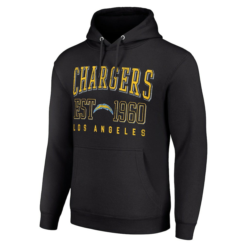 Starter Unisex Throwback Logo Pullover Hoodie - Los Angeles Chargers