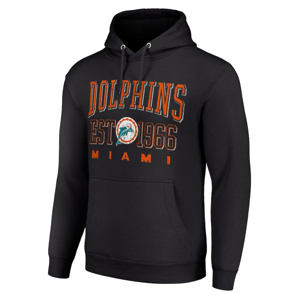 Starter Unisex Throwback Logo Pullover Hoodie - Miami Dolphins