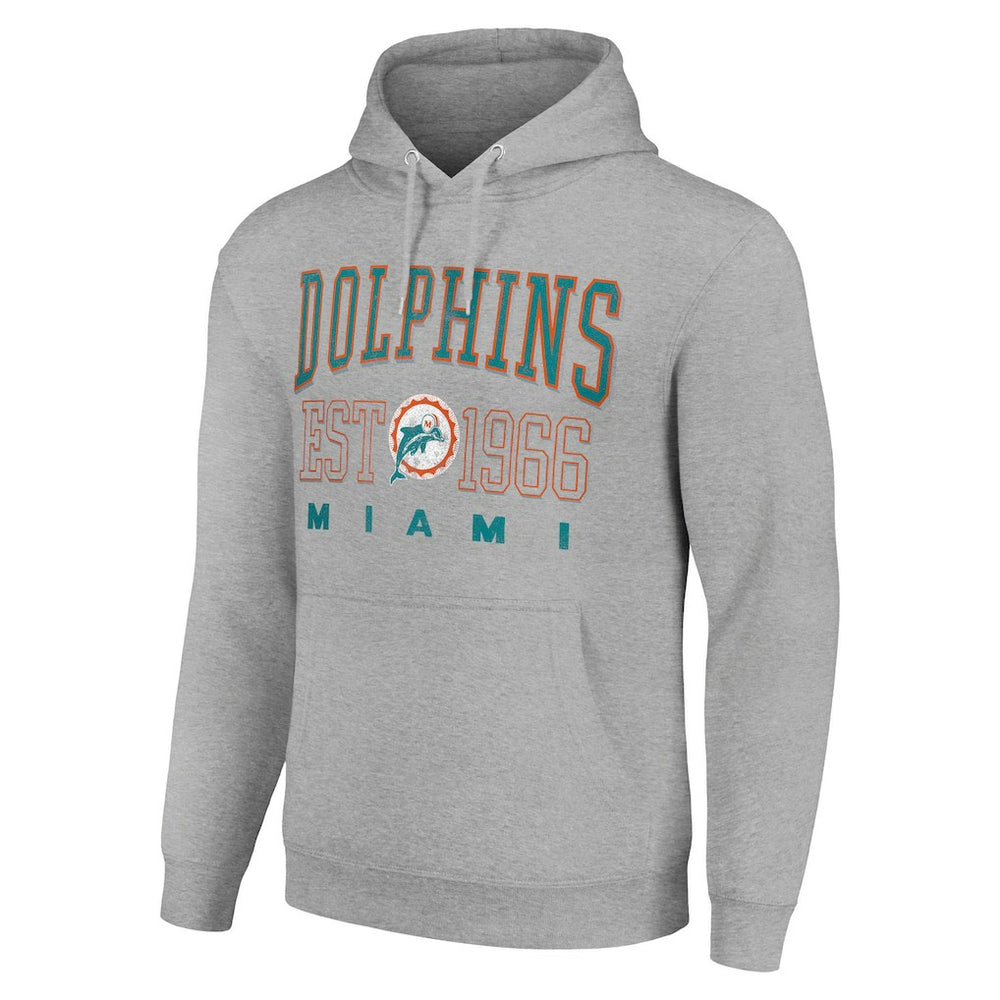 Starter Unisex Throwback Logo Pullover Hoodie - Miami Dolphins